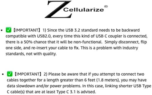  Celluliarze USB C Coupler USB C Female to Female