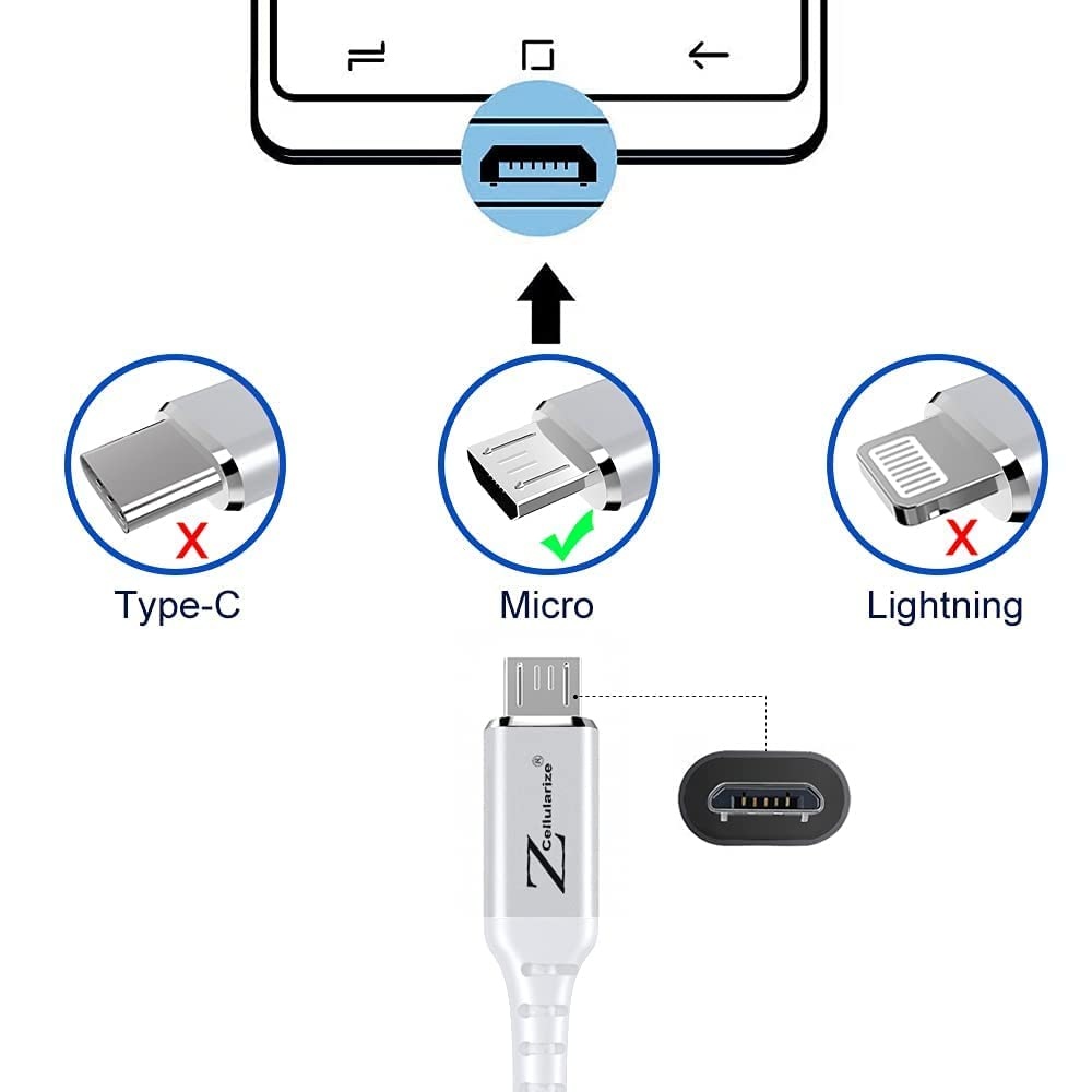 Micro USB Cable for Xbox One Controller Charging (10ft) 