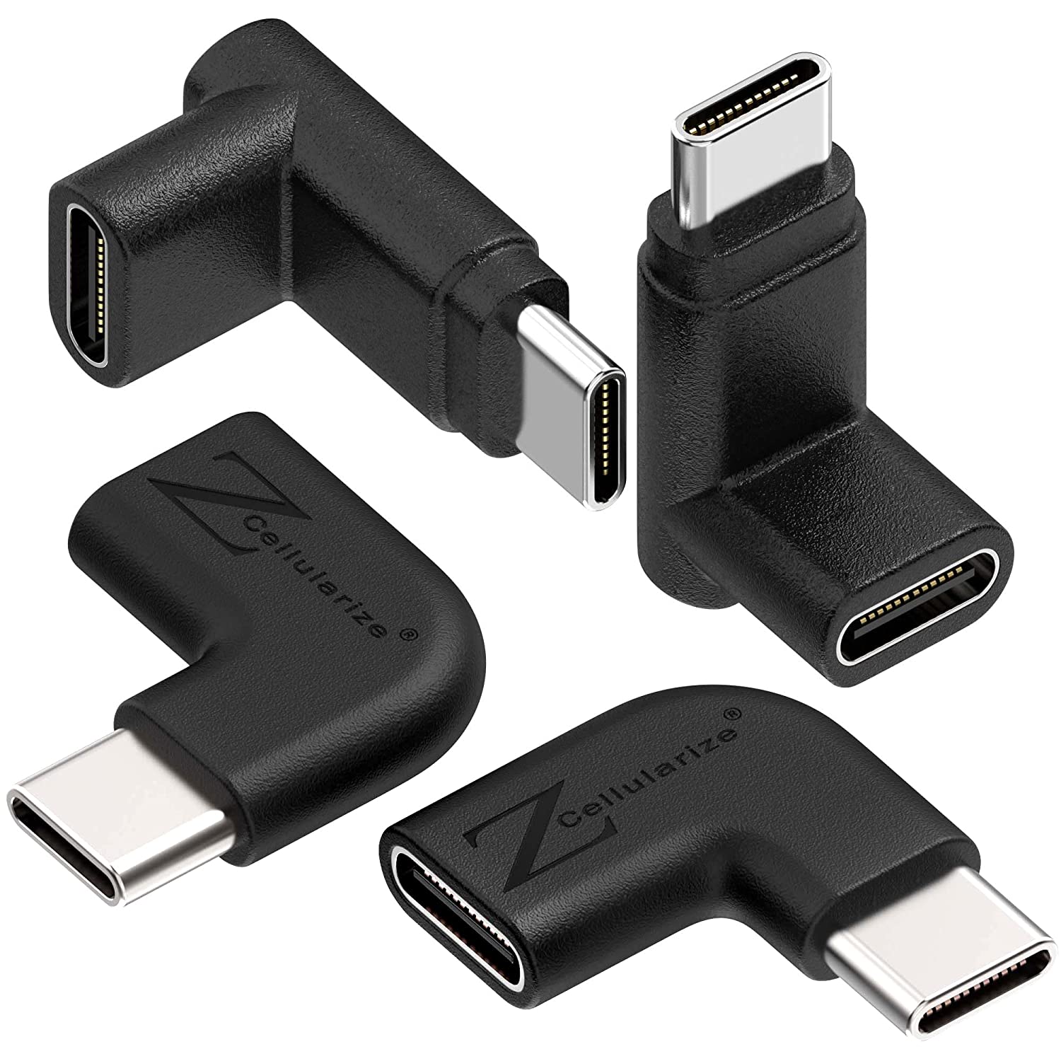 90 Degree USB C Adapter 4 Pack